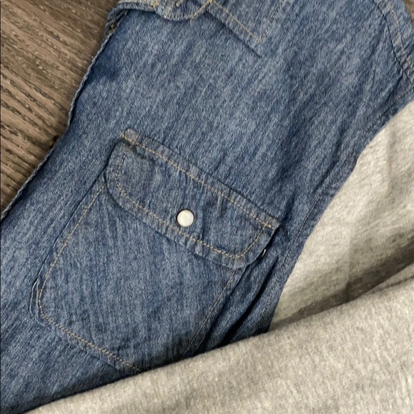 Men’s size medium light jean/sweater jacket - Picture 3 of 4